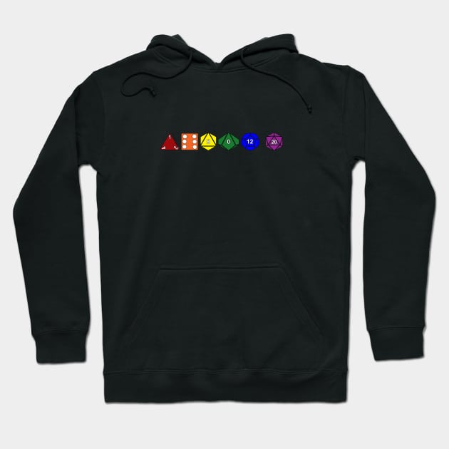 Gay Pride Polyhedrals Hoodie by Basilisk